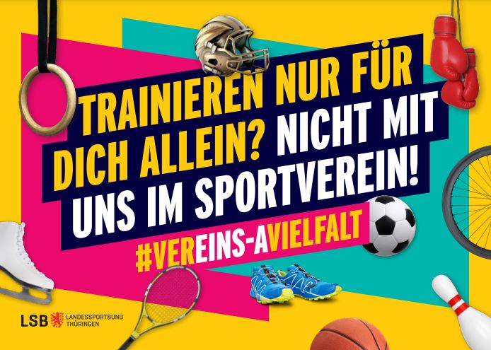Landessportbund Thüringen startet Kampagne für Vereinssport